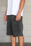 SKEG EMBROIDERED EMPATHY DENIM WALK SHORTS
